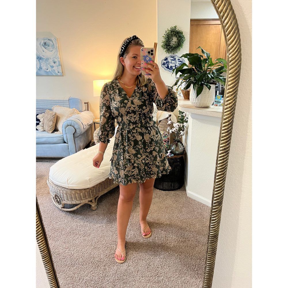 Olive Branch Mini Dress